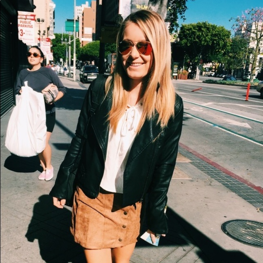 Brandy Melville white tie top